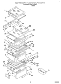 REFRIGERATOR SHELF Diagram and Parts List for 7GD25DFXFW01  Whirlpool Refrigerator