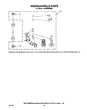 MISCELLANEOUS , LITERATURE AND OPTIONAL Diagram and Parts List for LA6800XMW0  Whirlpool Washer