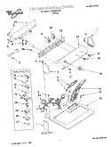 TOP AND CONSOLE, LIT/OPTIONAL Diagram and Parts List for LGR3634JW0  Whirlpool Dryer