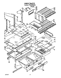 SHELF, LIT/OPTIONAL Diagram and Parts List for ET22DMXXN00  Whirlpool Refrigerator