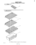 SHELF Diagram and Parts List for EL13PCXMWL0  Whirlpool Refrigerator