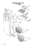 FREEZER LINER Diagram and Parts List for 3XRA711  Whirlpool Refrigerator