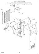 AIR FLOW Diagram and Parts List for GS6SHAXKB01  Whirlpool Refrigerator