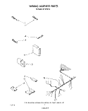 WIRING HARNESS Diagram and Parts List for DU7200XS2  Whirlpool Dishwasher