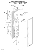 FREEZER DOOR Diagram and Parts List for GD2SHGXLQ01  Whirlpool Refrigerator