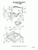 MACHINE BASE PARTS Diagram and Parts List for 3RLSQ8600WW0  Whirlpool Washer