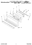 CONTROL PANEL, LITERATURE Diagram and Parts List for KEBI241BBL1  KitchenAid Wall Oven
