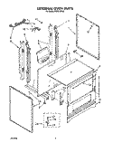 EXTERNAL OVEN Diagram and Parts List for FGP215VL5  Whirlpool Range