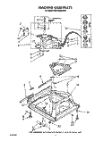 MACHINE BASE Diagram and Parts List for KAWE860WWH2  KitchenAid Washer