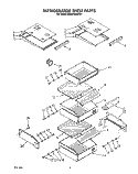 REFRIGERATOR SHELF Diagram and Parts List for KSSS42MAX01  KitchenAid Refrigerator