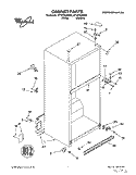 CABINET Diagram and Parts List for ET18TKXDW05  Whirlpool Refrigerator