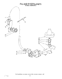 FILL AND OVERFILL Diagram and Parts List for 4KUDP220T2  KitchenAid Dishwasher