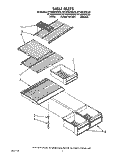 SHELF Diagram and Parts List for RT18DKYWW03  Roper Refrigerator