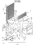 UNIT Diagram and Parts List for ET16EK1PWR2  Whirlpool Refrigerator
