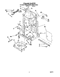 FRAME Diagram and Parts List for KCCC151DWH0  KitchenAid Trash Compactor