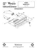 CONSOLE Diagram and Parts List for DU8570XT1  Whirlpool Dishwasher