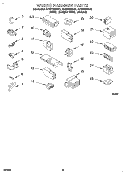 WIRING HARNESS Diagram and Parts List for 4LBR7255AN1  Whirlpool Washer