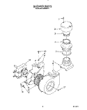 BLOWER Diagram and Parts List for KUDI220T1  KitchenAid Dishwasher