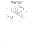 CONTROL PANEL, LITERATURE Diagram and Parts List for RBD276PDQ1  Whirlpool Wall Oven