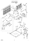 UNIT, OPTIONAL Diagram and Parts List for CT18AKXJW00  Crosley Refrigerator