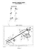 WIRING HARNESS Diagram and Parts List for LA6053XSW1  Whirlpool Washer