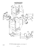 AIRFLOW Diagram and Parts List for ED26MMXRWR3  Whirlpool Refrigerator