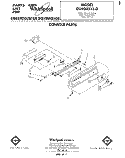 CONSOLE Diagram and Parts List for DU4003XL0  Whirlpool Dishwasher