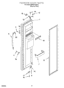 FREEZER DOOR Diagram and Parts List for KSRS27FGSS13  KitchenAid Refrigerator