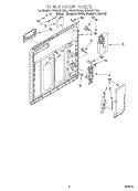 Part Location Diagram of 3374772 Whirlpool DAMPER, DOOR (2)