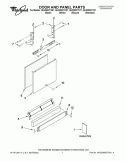 DOOR AND PANEL PARTS Diagram and Parts List for GU2300XTVB1  Whirlpool Dishwasher