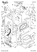 CABINET, LITERATURE Diagram and Parts List for LGL8858EQ3  Whirlpool Dryer