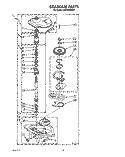 GEARCASE Diagram and Parts List for LA8100XWW1  Whirlpool Washer