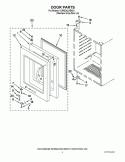 DOOR PARTS Diagram and Parts List for KURG24LWBS21  KitchenAid Refrigerator