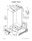 Part Location Diagram of W10477242 Whirlpool ENERGY LABEL