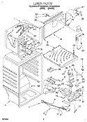 LINER Diagram and Parts List for ET18HNXDN01  Whirlpool Refrigerator