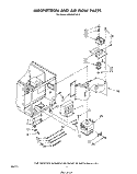 MAGNETRON AND AIR FLOW Diagram and Parts List for MW8900XS0  Whirlpool Microwave