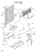 UNIT Diagram and Parts List for RT14BKXGW02  Roper Refrigerator