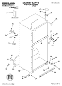 CABINET, LITERATURE Diagram and Parts List for ST18HPXKQ02  Whirlpool Refrigerator