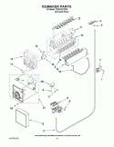 ICEMAKER PARTS Diagram and Parts List for TS25CGXTD03  Estate Refrigerator