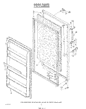DOOR , LIT/OPTIONAL Diagram and Parts List for EV190FXSW01  Whirlpool Freezer