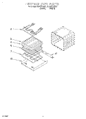 INTERNAL OVEN Diagram and Parts List for KEBI171DBL1  KitchenAid Wall Oven