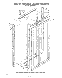 CABINET TRIMS AND BREAKER TRIM Diagram and Parts List for KSRF42DTX10  KitchenAid Refrigerator