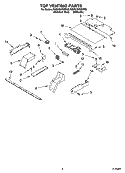 TOP VENTING PARTS, OPTIONAL PARTS Diagram and Parts List for KEBV208MSS03  KitchenAid Wall Oven
