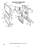 DOOR AND TOE PANEL Diagram and Parts List for DU1800XP2  Whirlpool Dishwasher