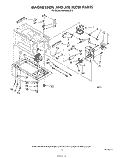 MAGNETRON AND AIRFLOW Diagram and Parts List for MW3600XS0  Whirlpool Microwave