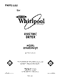 SECTION Diagram and Parts List for LE9680XWN0  Whirlpool Dryer