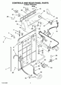 Part Location Diagram of W10196919 Whirlpool PANEL-CNTL