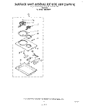 SECTION Diagram and Parts List for RHE396PP  Whirlpool Range