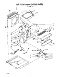 AIR FLOW AND CONTROL Diagram and Parts List for R81  Whirlpool Air Conditioner