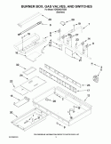 Part Location Diagram of WPW10326645 Whirlpool Burner Valve
